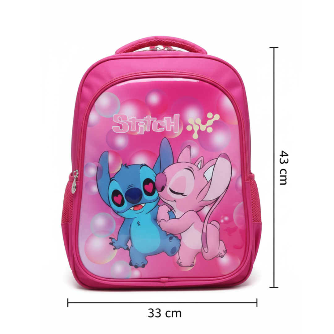 MOCHILA PARA NIÑAS Y NIÑOS DISEÑO STITCH ANGELA / OFICIO / REGRESO A CLASES INFANTIL - 3