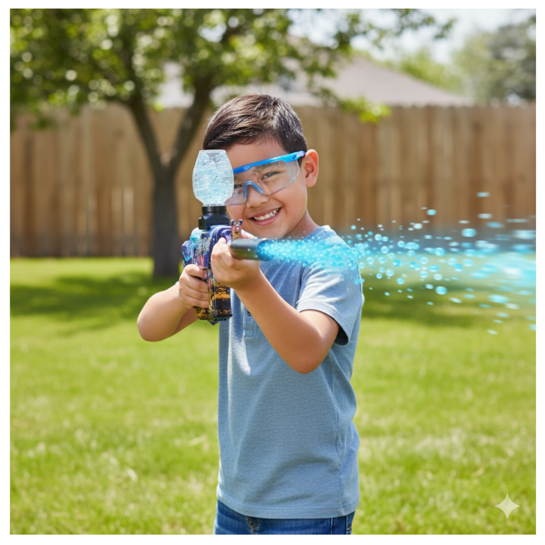PISTOLA DE HIDROGEL FREE FIRE MODELO AK 47 MINI LANZADOR DE BOLITAS DE GEL / JUGUETE PARA NIÑOS Y ADULTOS - 2