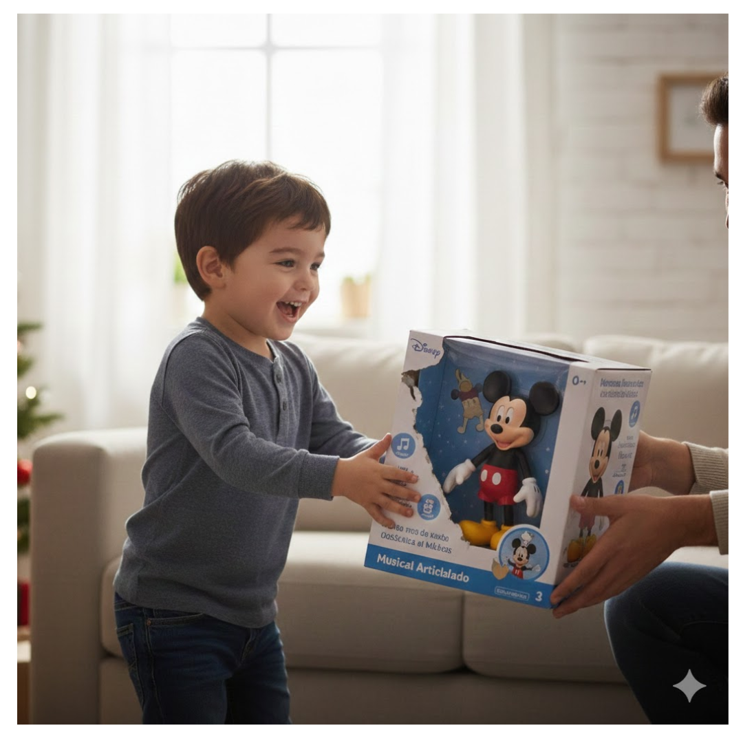 FIGURA MICKEY MOUSE ARTICULABLE MUSICAL CON MOVIMIENTO DISNEY - 3