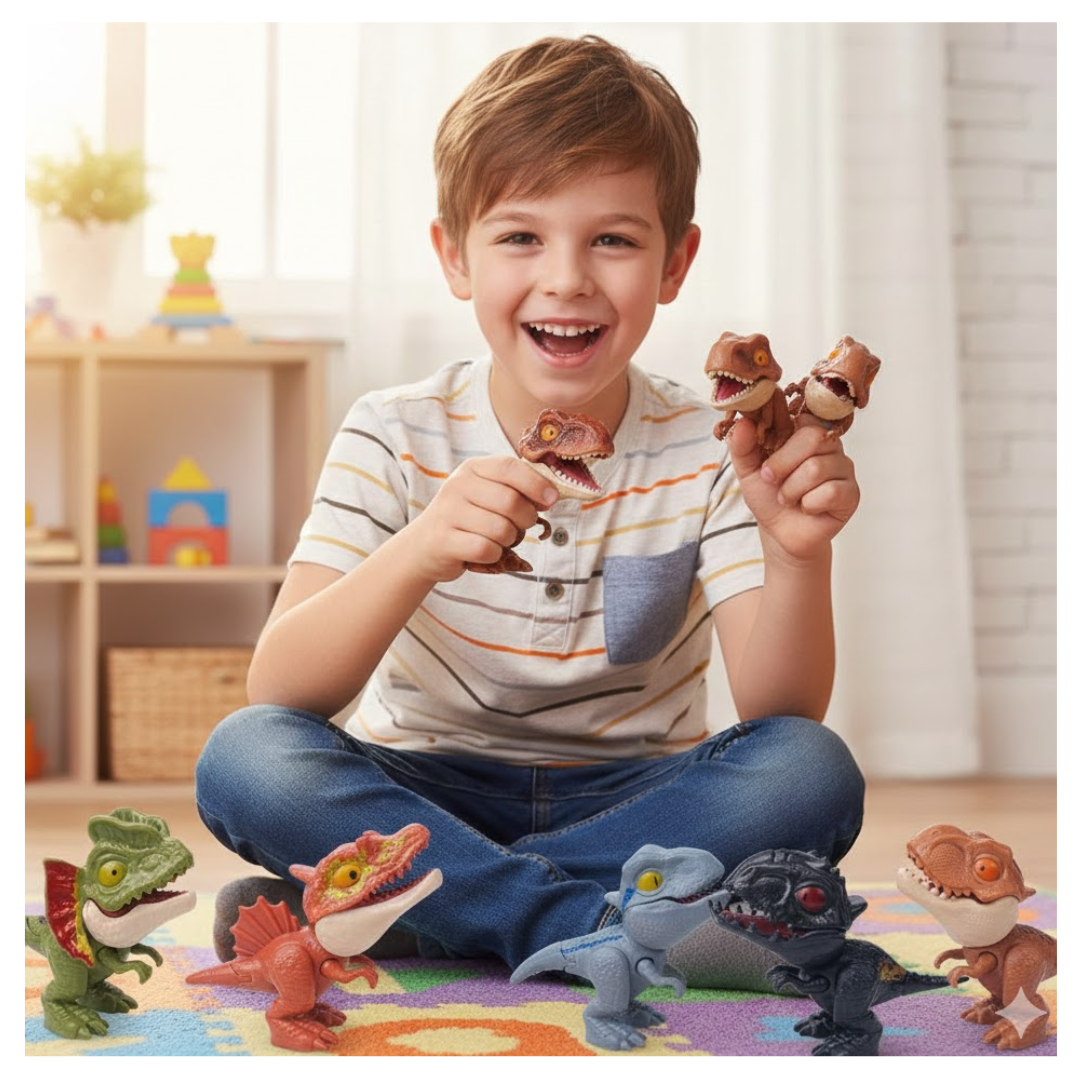 MINI HUEVO DE DINOSAURIOS SORPRESA MORDELONES / JUGUETE PARA NIÑOS Y NIÑAS / DIVERSIÓN ASEGURADA - 2