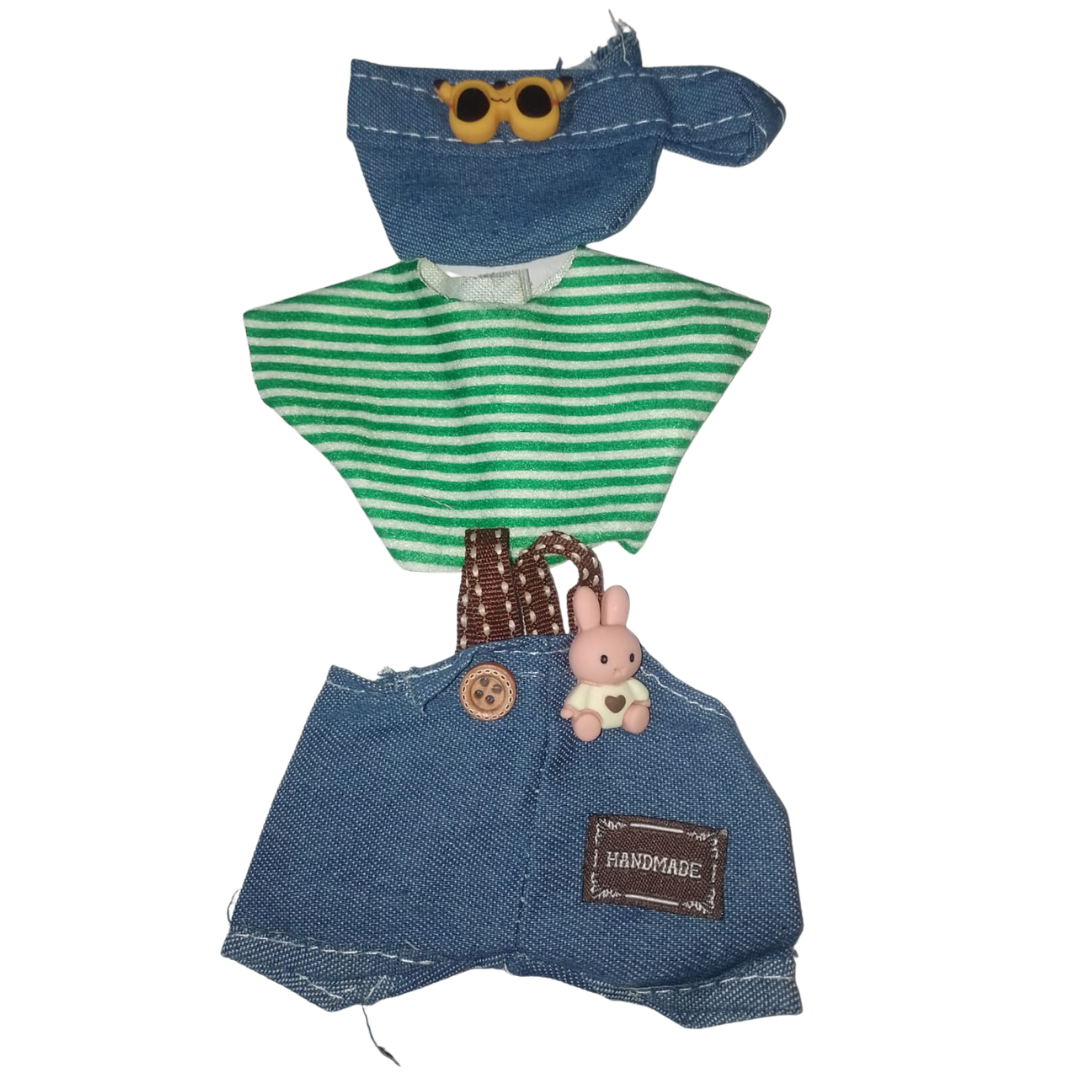 ROPA PARA LABUBU 2 PIEZAS CONJUNTO CASUAL + GORRO SUPER KAWAII REMOVIBLE - 2