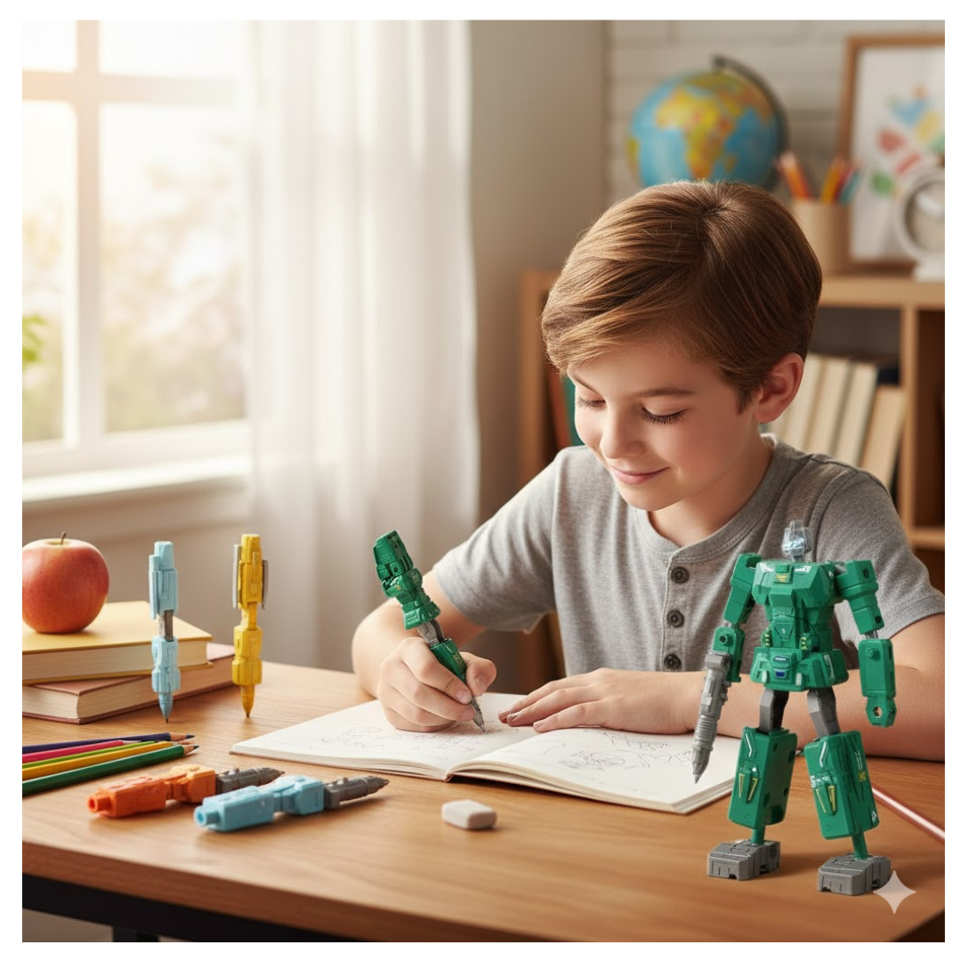 LAPICERO BOLÍGRAFOS DISEÑO TRANSFORMERS PARA NIÑOS Y Y NIÑAS / ESCRITURA Y DIVERSIÓN COLEGIO - 2