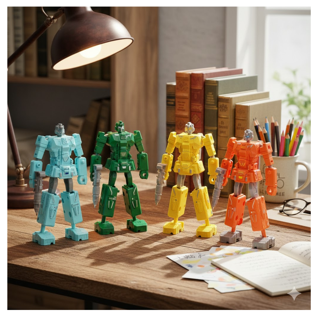 LAPICERO BOLÍGRAFOS DISEÑO TRANSFORMERS PARA NIÑOS Y Y NIÑAS / ESCRITURA Y DIVERSIÓN COLEGIO - 6