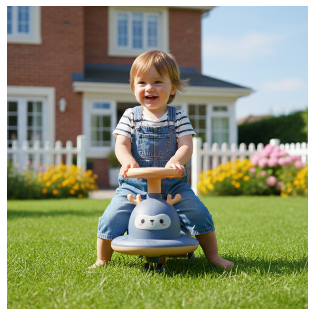 COCHE DE ARRASTRE PARA NIÑOS Y NIÑAS CORREPASILLOS / MUSICAL LUCES LED RUEDAS Y GIRO 360° DISEÑO RENO - 2