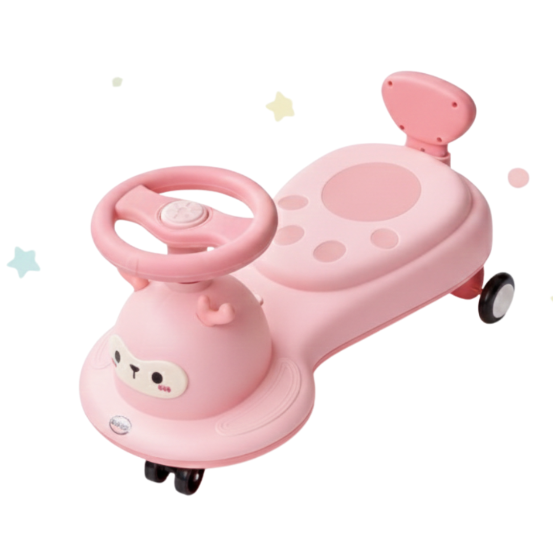 COCHE DE ARRASTRE PARA NIÑOS Y NIÑAS CORREPASILLOS / MUSICAL LUCES LED RUEDAS Y GIRO 360° DISEÑO RENO - 1