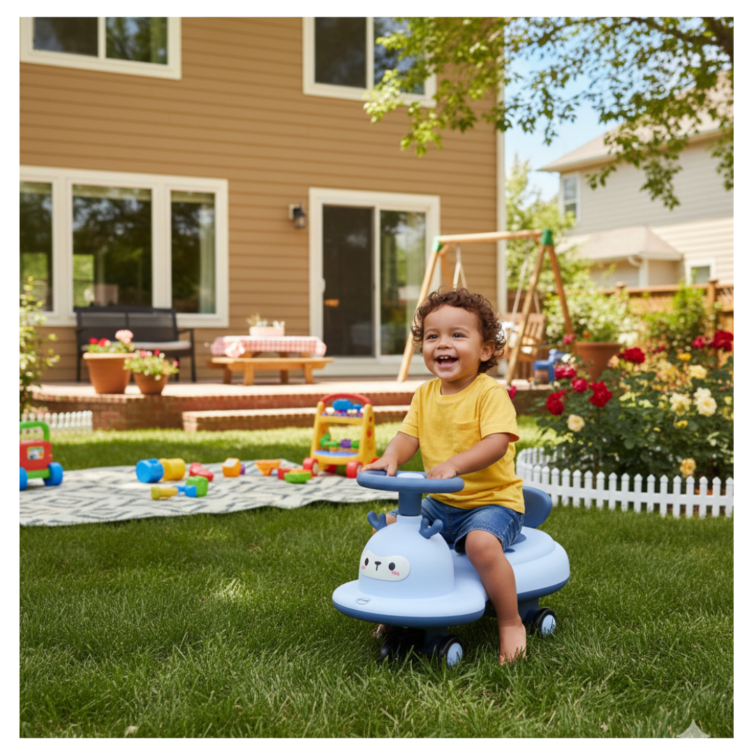 COCHE DE ARRASTRE PARA NIÑOS Y NIÑAS CORREPASILLOS / MUSICAL LUCES LED RUEDAS Y GIRO 360° DISEÑO RENO - 2