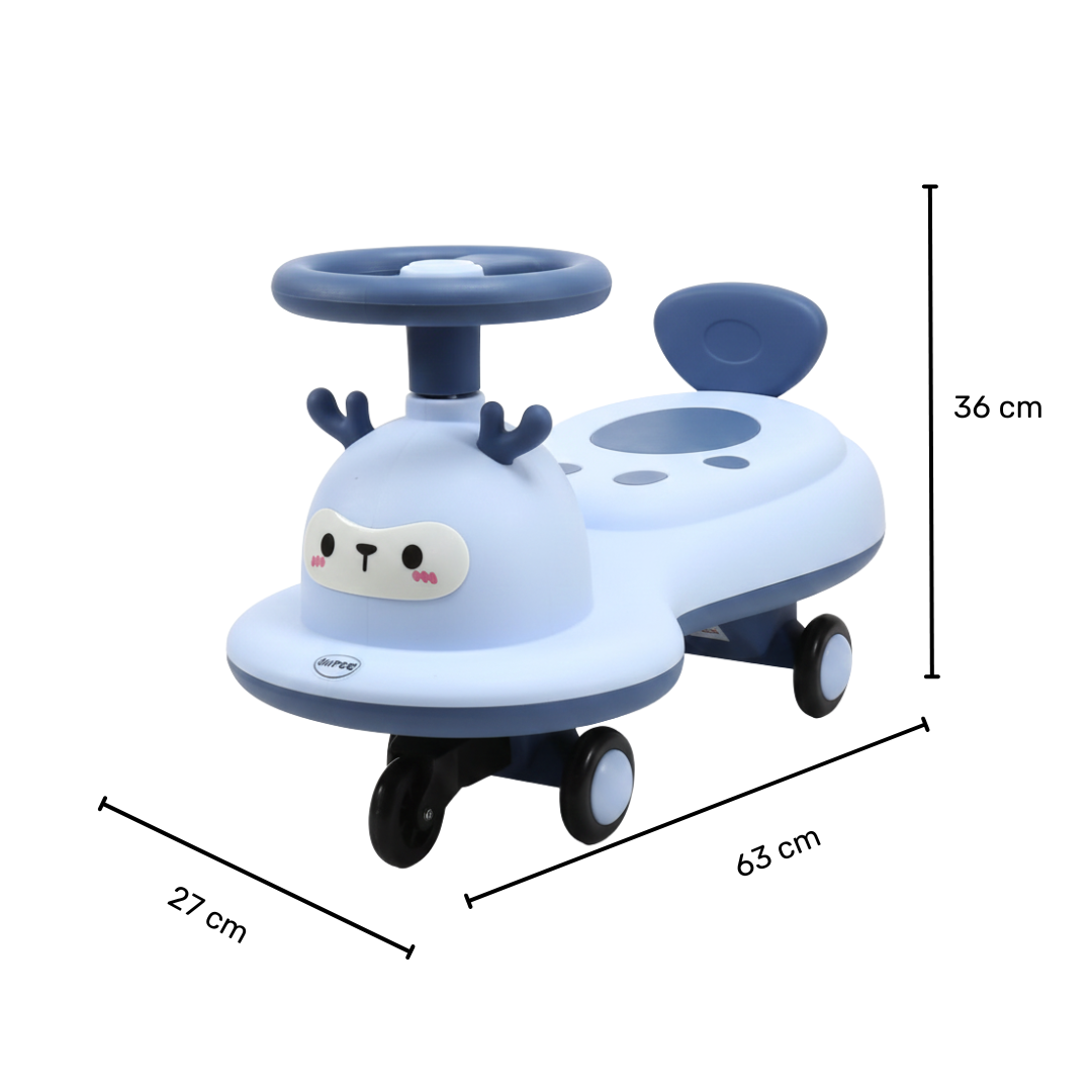 COCHE DE ARRASTRE PARA NIÑOS Y NIÑAS CORREPASILLOS / MUSICAL LUCES LED RUEDAS Y GIRO 360° DISEÑO RENO - 4