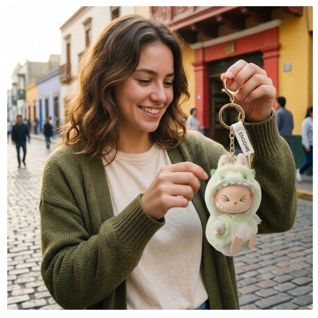 LABUBU MUSICAL + ROPA DINO MINI PELUCHE LLAVERO DISEÑO SORPRESA PARA NIÑOS Y ADULTOS / CUTE KAWAII AESTHETIC - 2