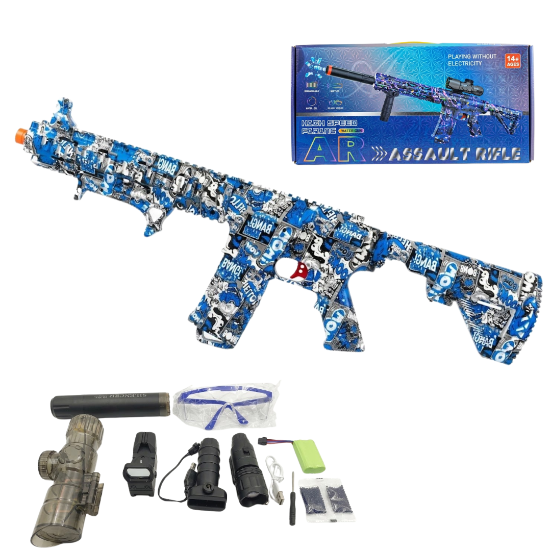 PISTOLA DE JUGUETE LANZADOR DE HIDROGEL MODELO AR RIFLE PARA NIÑOS Y ADULTOS / MILITAR Y ACCESORIOS LENTES - 1