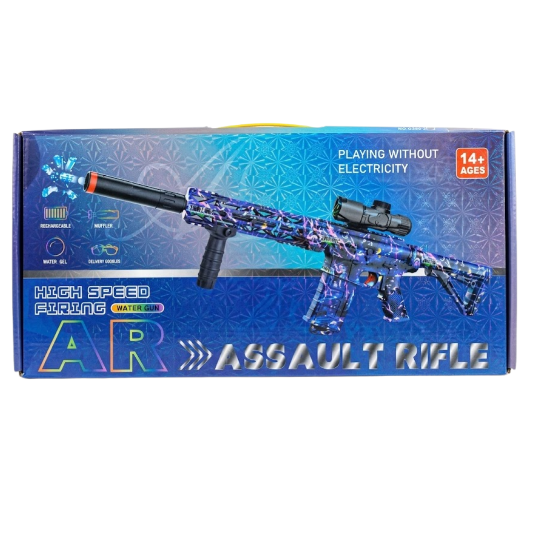 PISTOLA DE JUGUETE LANZADOR DE HIDROGEL MODELO AR RIFLE PARA NIÑOS Y ADULTOS / MILITAR Y ACCESORIOS LENTES - 4