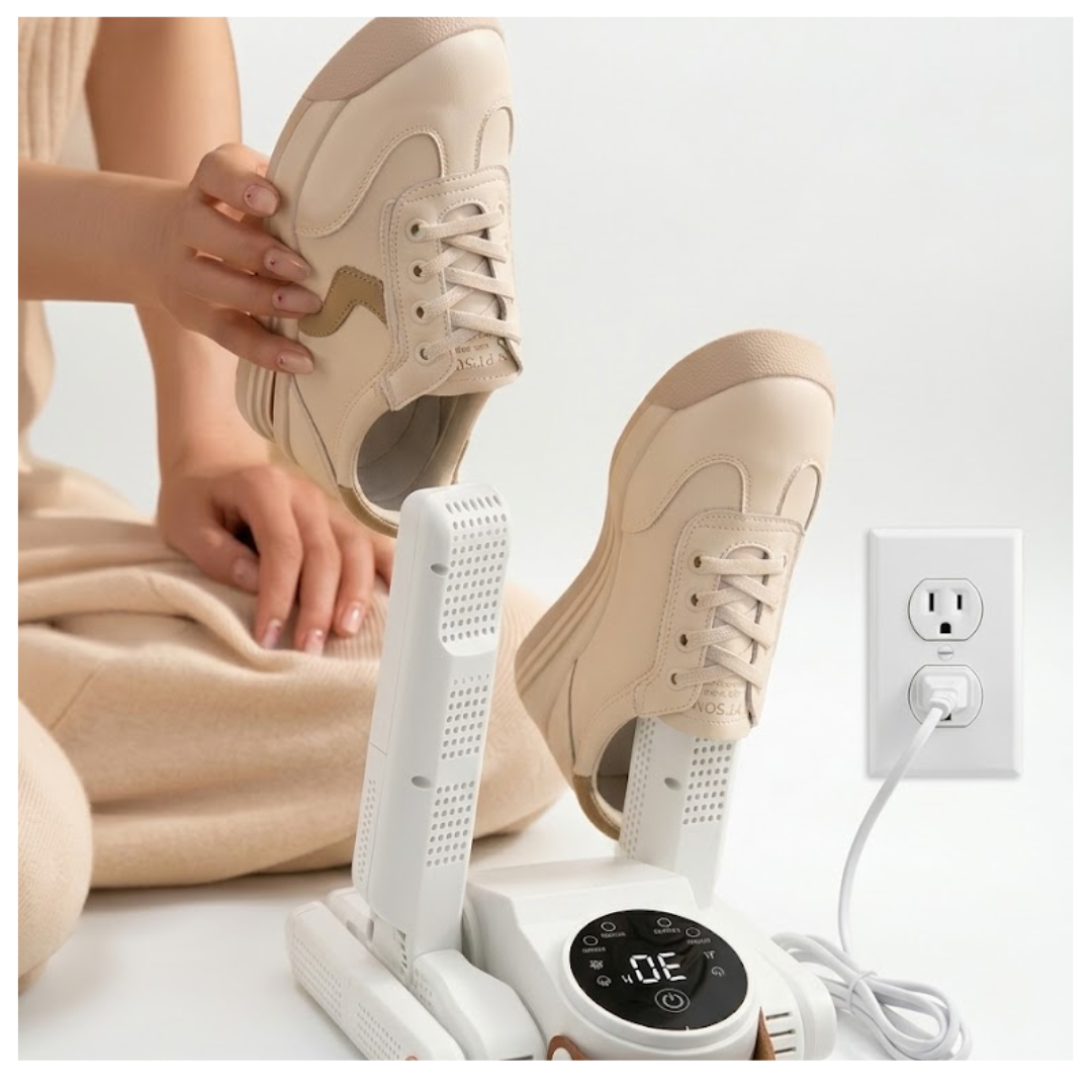 SECADOR ELÉCTRICO PARA ZAPATOS ALÁMBRICO PORTÁTIL DESINFECCIÓN UV USO DOMÉSTICO - 2