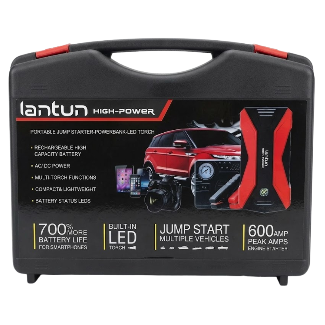ARRANCADOR DE BATERÍA DE VEHÍCULO CABLE PASAR CORRIENTE POWER MALETÍN PORTABLE LANTUN - 5