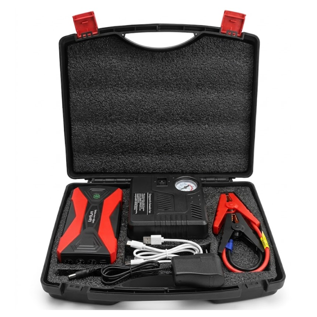 ARRANCADOR DE BATER&Iacute;A DE VEH&Iacute;CULO CABLE PASAR CORRIENTE POWER MALET&Iacute;N  PORTABLE LANTUN