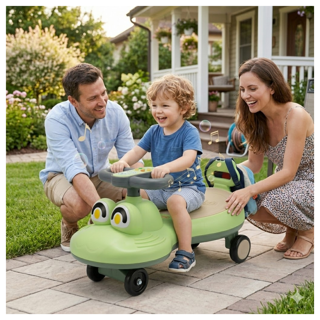COCHE DE ARRASTRE PARA NIÑOS Y NIÑAS CORREPASILLOS / MUSICAL LUCES LED RUEDAS Y GIRO 360° DISEÑO HELICOPTERO ANIMADO - 2