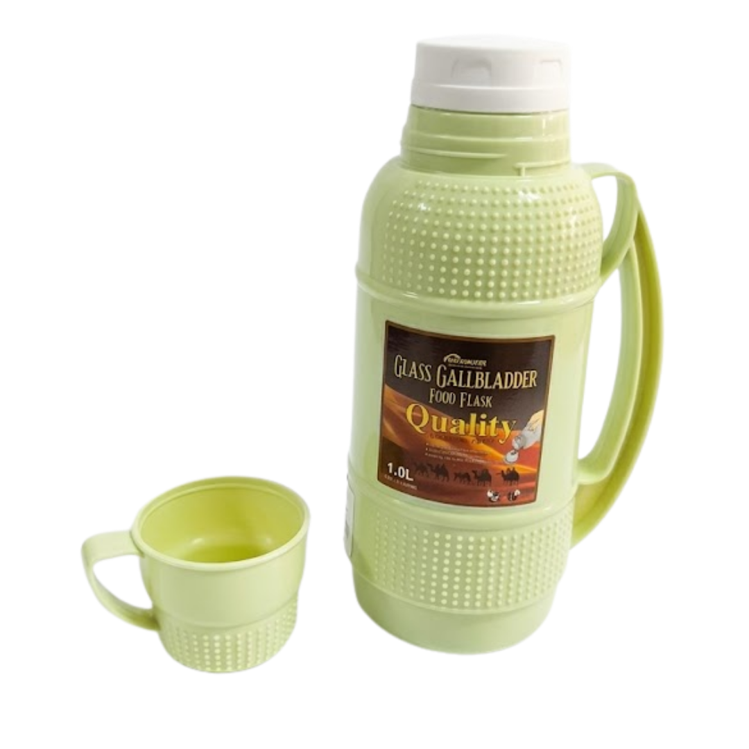 TOMATODO TERMICO 1 LITRO ACERO INOXIDABLE TAZA PEQUEÑA - 4