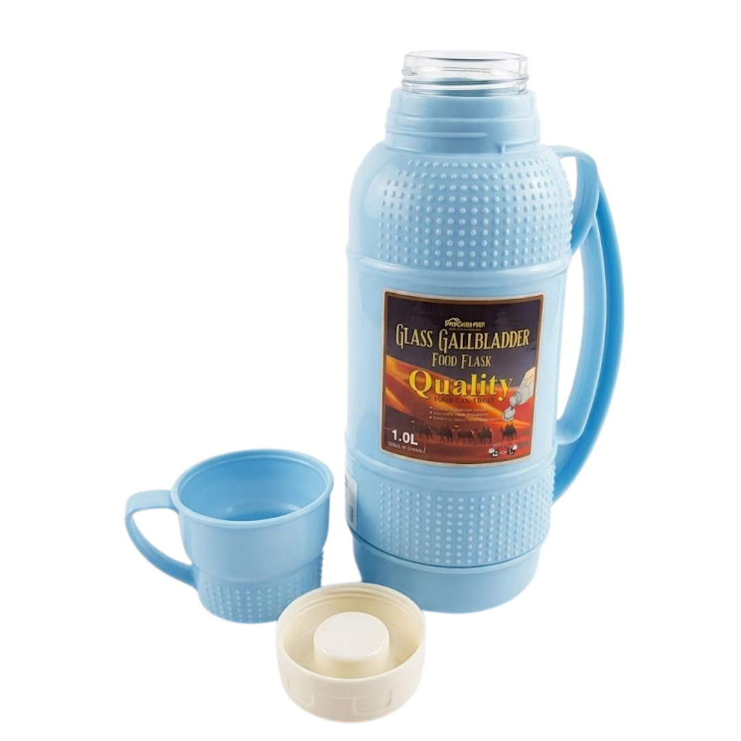 TOMATODO TERMICO 1 LITRO ACERO INOXIDABLE TAZA PEQUEÑA - 3