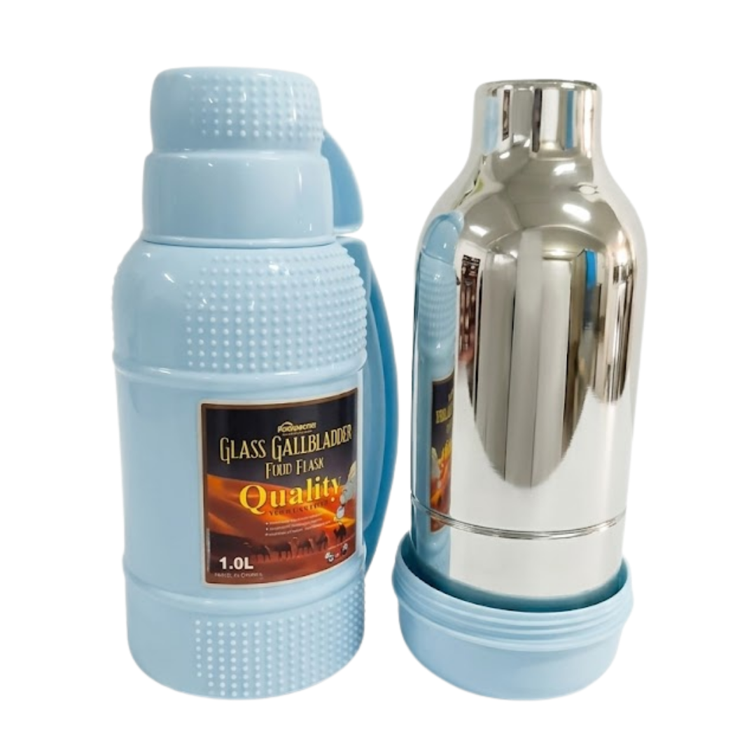 TOMATODO TERMICO 1 LITRO ACERO INOXIDABLE TAZA PEQUEÑA - 4
