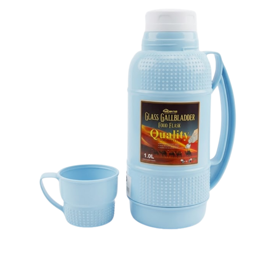 TOMATODO TERMICO 1 LITRO ACERO INOXIDABLE TAZA PEQUEÑA - 5