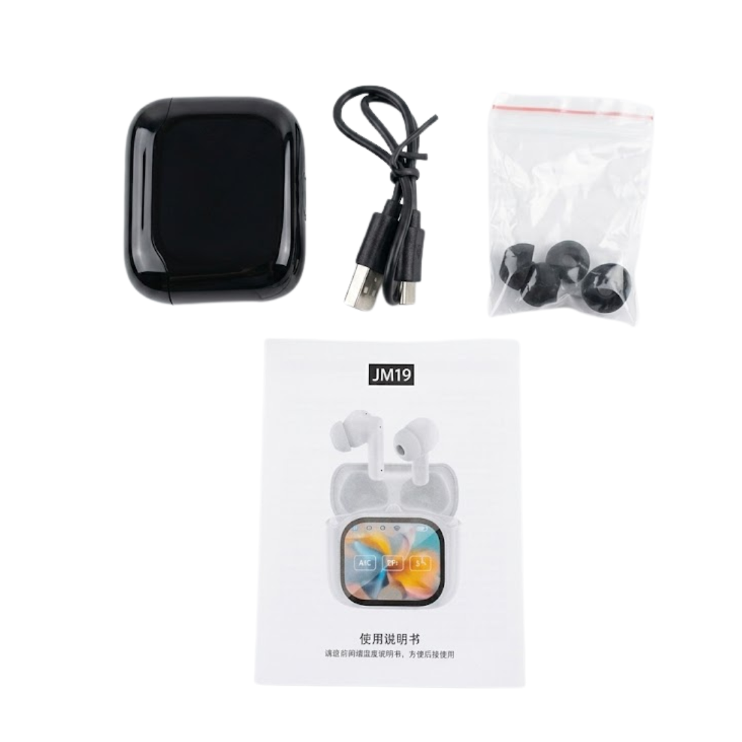 AUDÍFONOS BLUETOOH INALÁMBRICOS JM19 PANTALLA TÁCTIL - 5