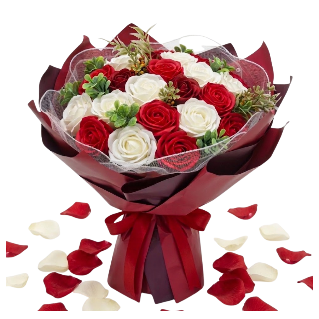 RAMO DE ROSAS Y FLORES PARA REGALO DIA DE LA MADRE PERSONA ESPECIAL - 1