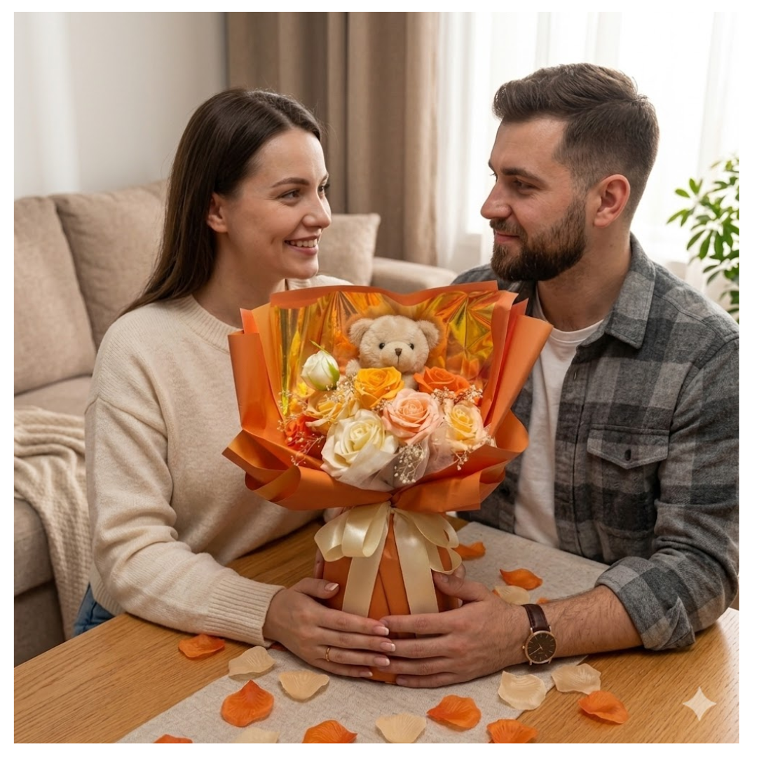 RAMO DE ROSAS Y FLORES PARA REGALO DIA DE LA MADRE PERSONA ESPECIAL - 2