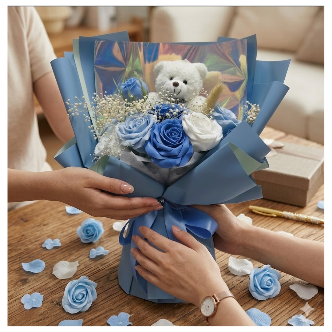 RAMO DE ROSAS Y FLORES PARA REGALO DIA DE LA MADRE PERSONA ESPECIAL - 2