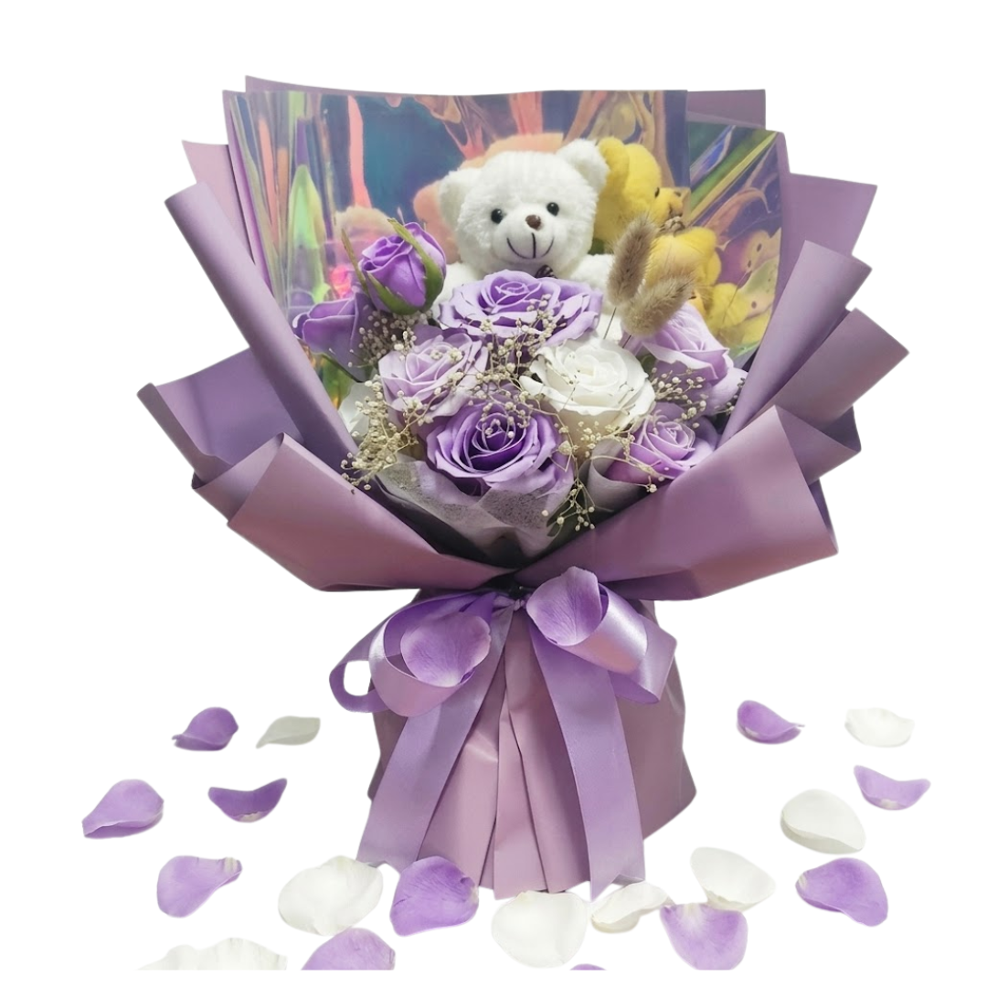 RAMO DE ROSAS Y FLORES PARA REGALO DIA DE LA MADRE PERSONA ESPECIAL - 1