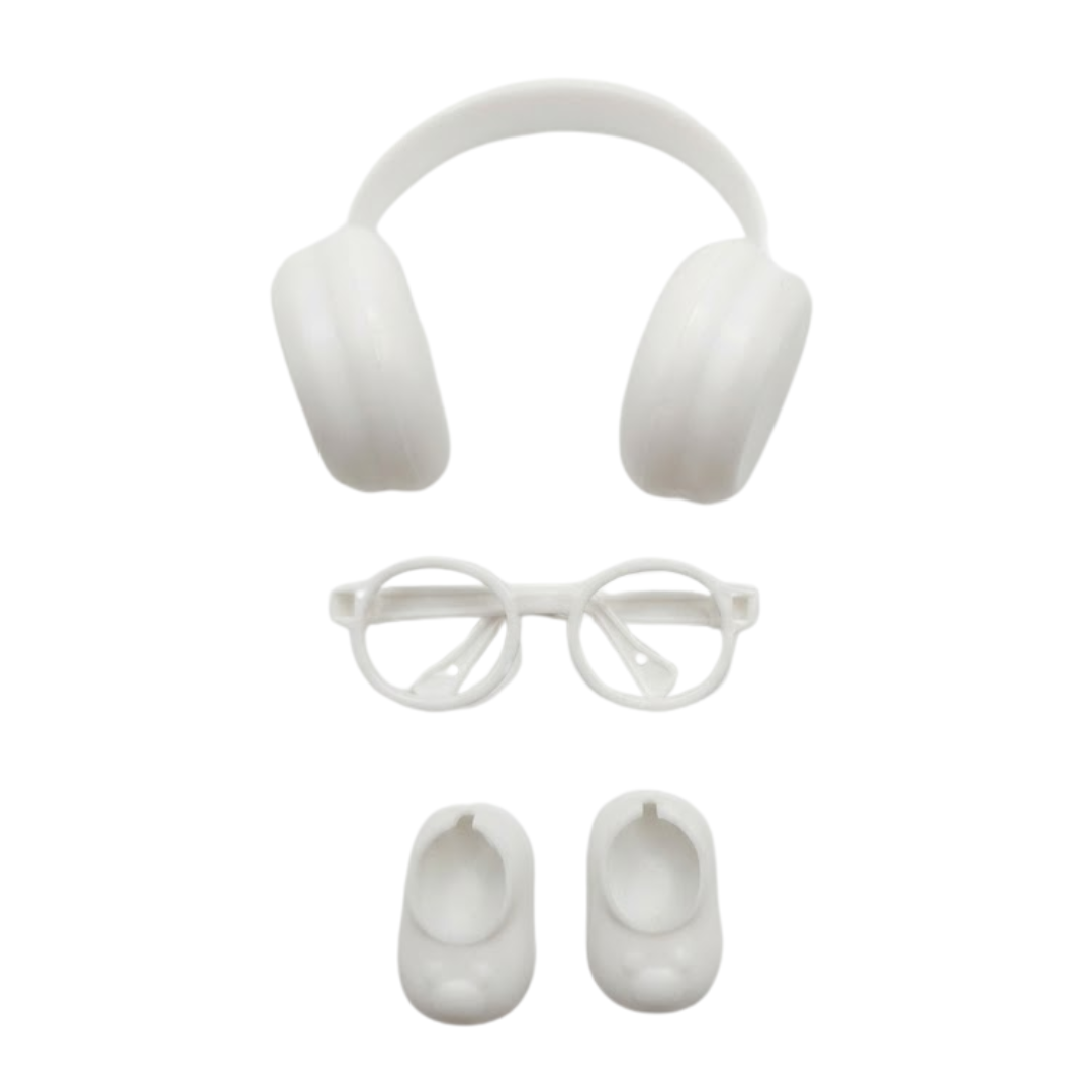 ACCESORIOS PARA TU LABUBU AUDÍFONO + LENTES + ZAPATOS / SUPER COMBO SORPRESA MULTICOLOR - 5
