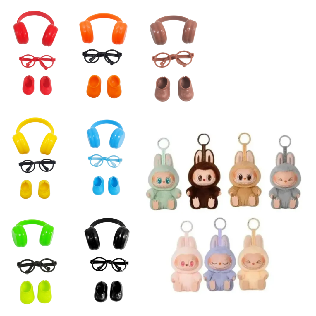ACCESORIOS PARA TU LABUBU HAVE A SEAT / AUDÍFONO + LENTES + ZAPATOS  7 MODELOS COLORES - 2