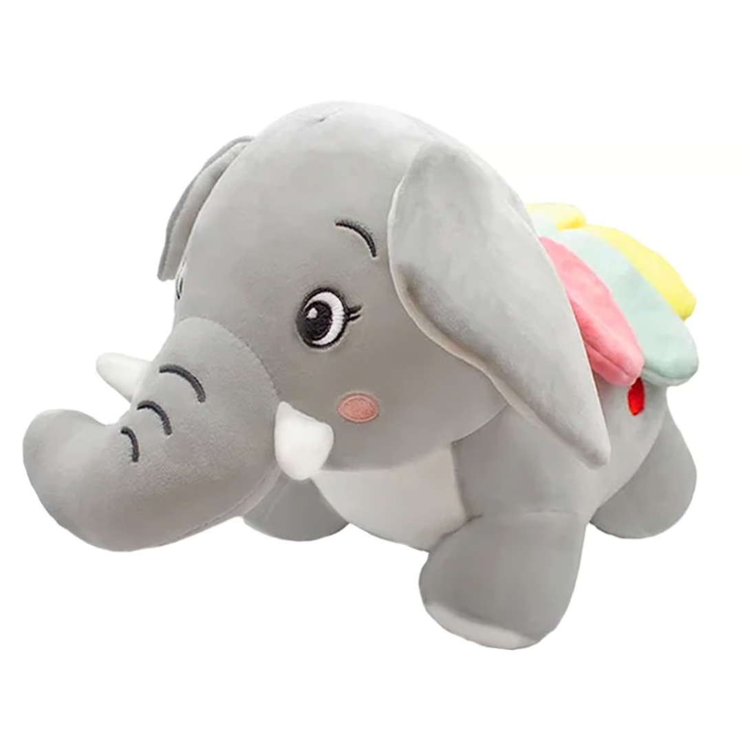 PELUCHE ELEFANTE BABY TIERNO CON MANTA TELA SUAVE - 3