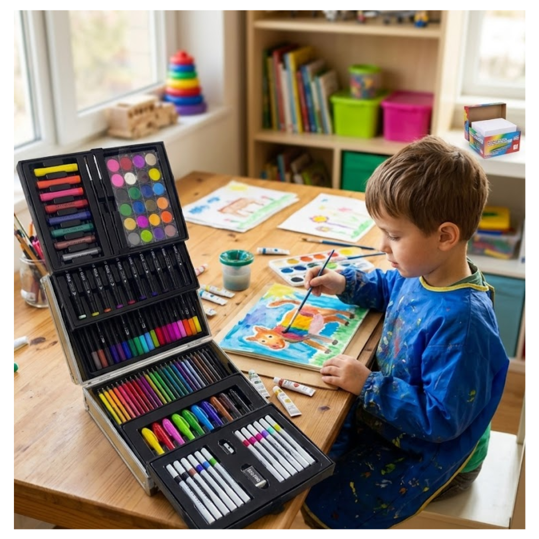 SET DE ARTE MALETA DE ALUMINIO 85 PIEZAS TOUCH + LIBRO PARA PINTAR - 2