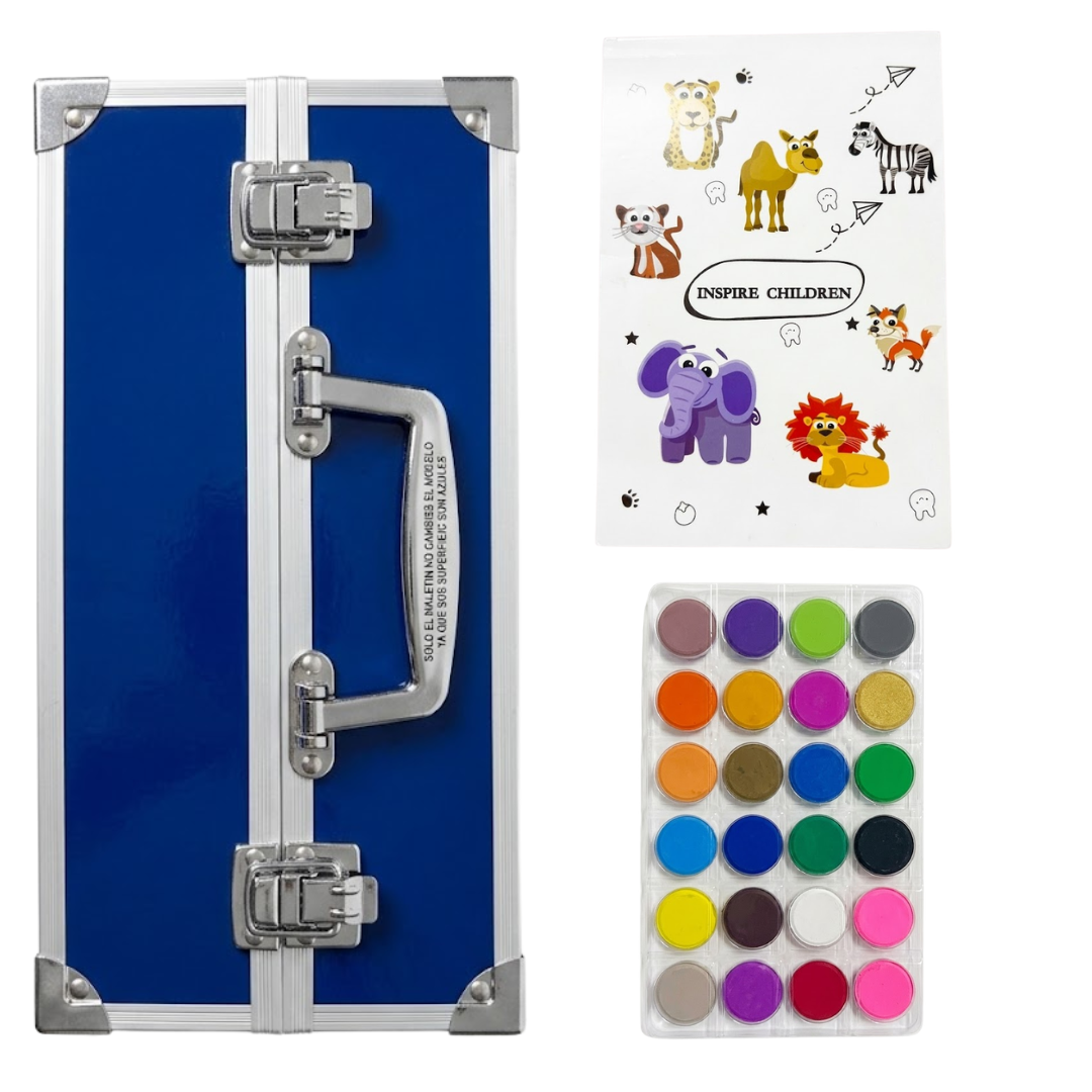 SET DE ARTE MALETA DE ALUMINIO 85 PIEZAS TOUCH + LIBRO PARA PINTAR - 5