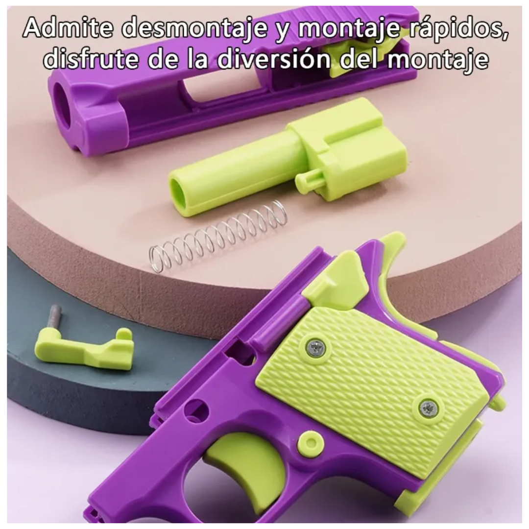 MINI PISTOLA DE JUGUETE 3D ANTIESTRÉS PARA NIÑOS Y ADULTOS - 2