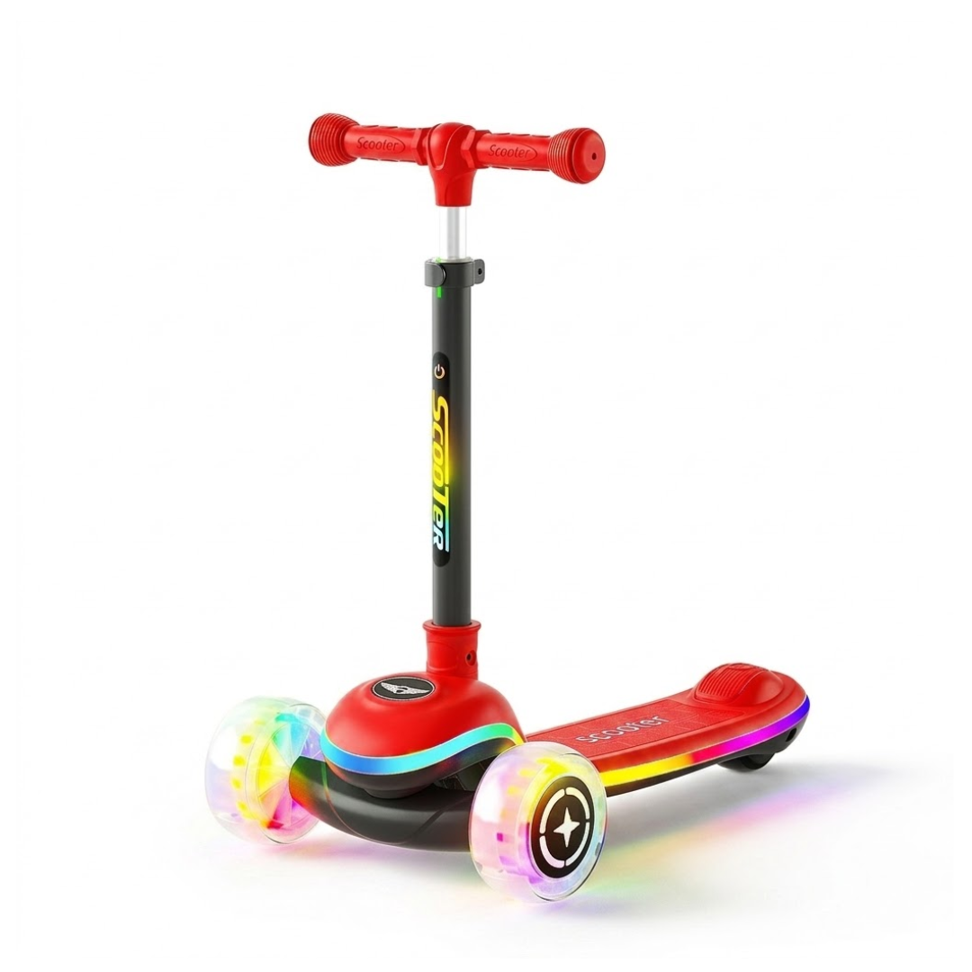 SCOOTER MONOPATIN PARA NIÑOS Y NIÑAS MUSICAL 3 RUEDAS RESISTENTE - 1
