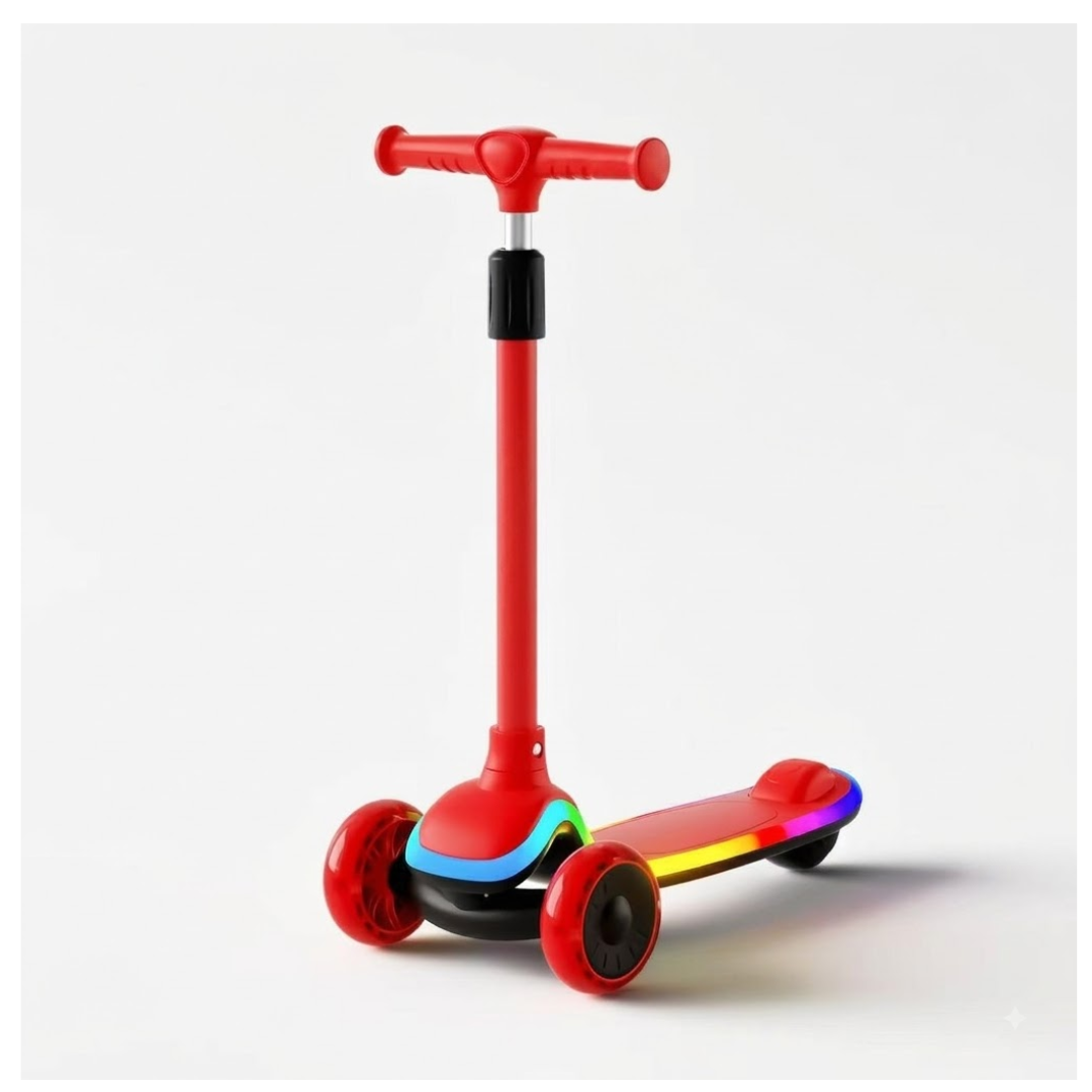 SCOOTER MONOPATIN PARA NIÑOS Y NIÑAS MUSICAL 3 RUEDAS RESISTENTE - 1