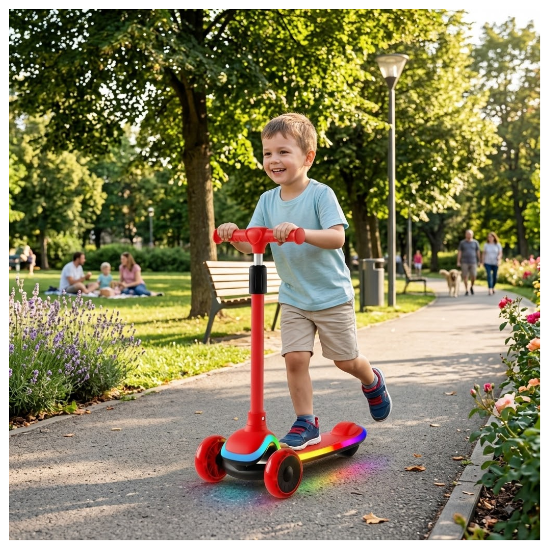 SCOOTER MONOPATIN PARA NIÑOS Y NIÑAS MUSICAL 3 RUEDAS RESISTENTE - 2