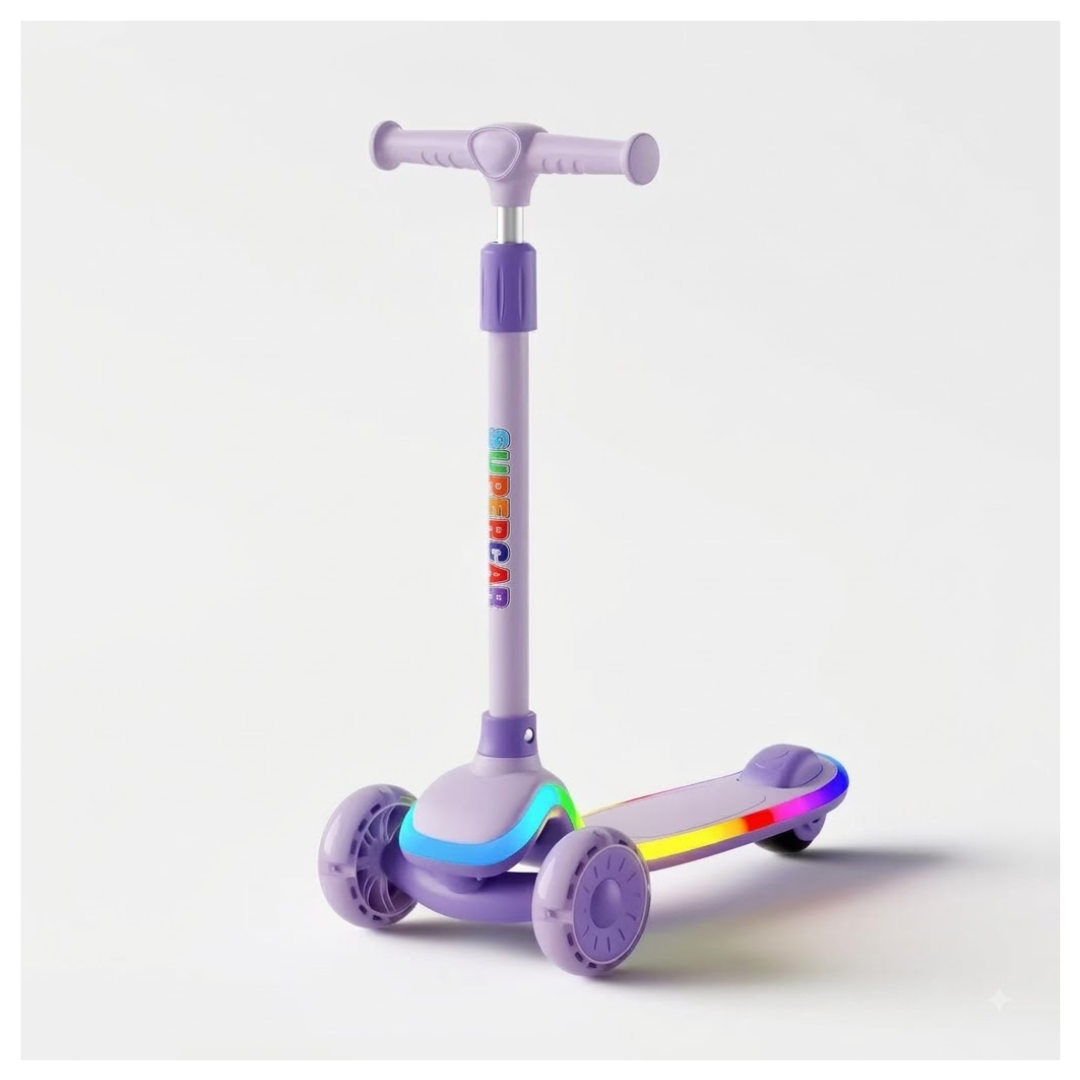 SCOOTER MONOPATIN PARA NIÑOS Y NIÑAS MUSICAL 3 RUEDAS RESISTENTE - 1