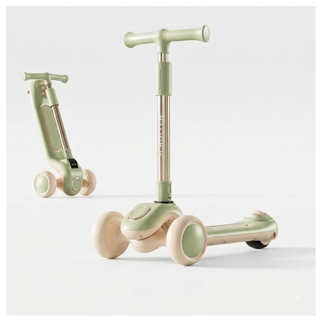 SCOOTER MONOPATIN PARA NIÑOS Y NIÑAS 3 RUEDAS DISEÑO FUTURISTA TRICICLO - 1