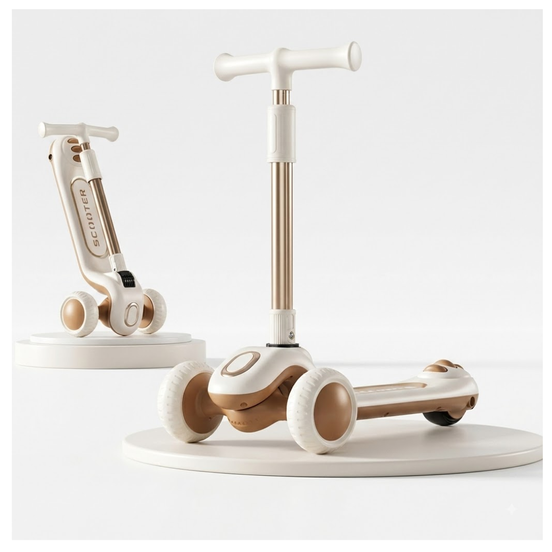 SCOOTER MONOPATIN PARA NIÑOS Y NIÑAS 3 RUEDAS DISEÑO FUTURISTA TRICICLO - 1