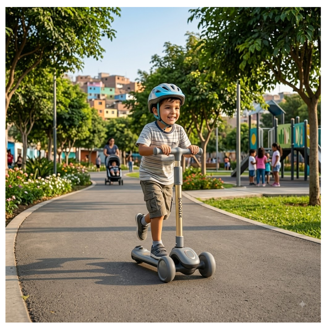 SCOOTER MONOPATÍN INFANTIL 3 RUEDAS DISEÑO FUTURISTA - 2