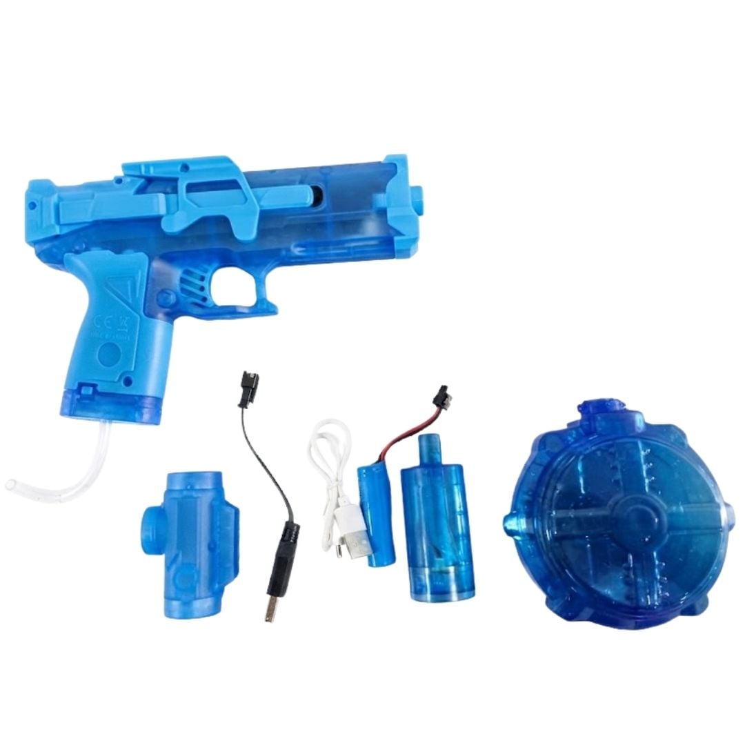 PISTOLA DE AGUA RECARGABLE LUCES LED MULTICARGA NERF NIÑOS Y ADULTOS - 4