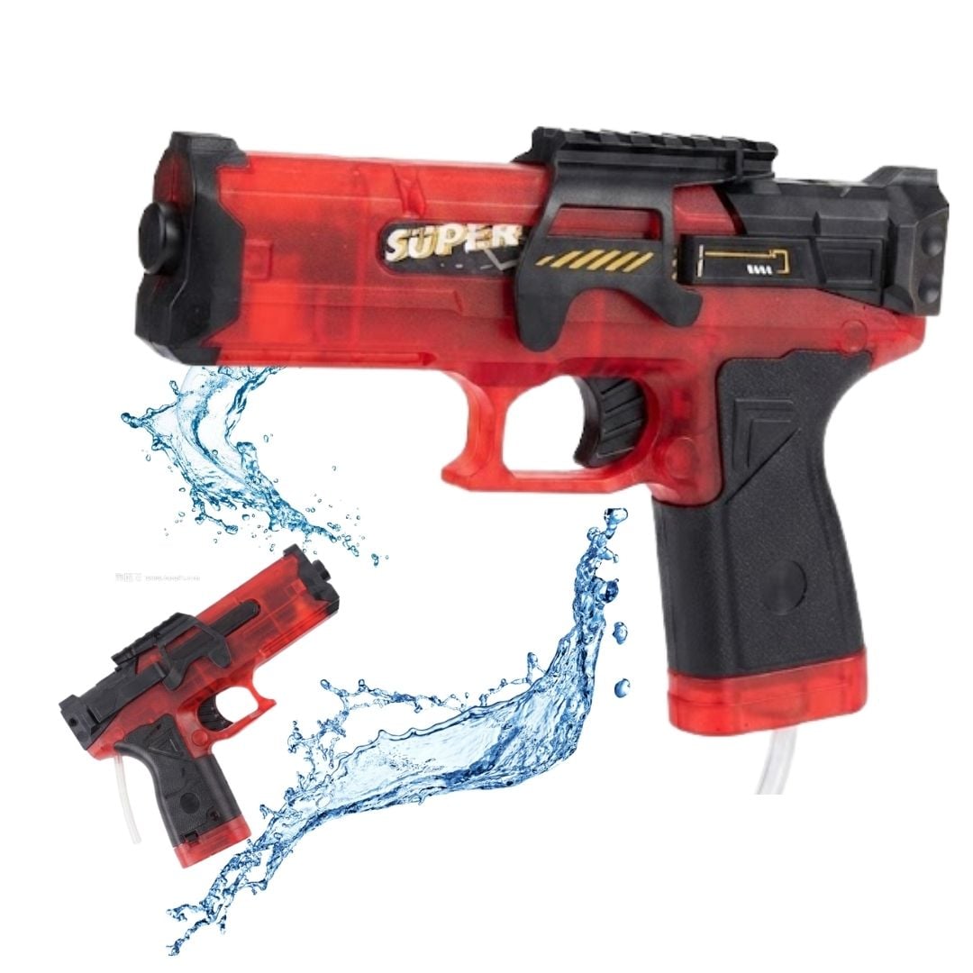 PISTOLA DE AGUA ELÉCTRICA RECARGABLE MULTICARGA CON LUCES LED - 1