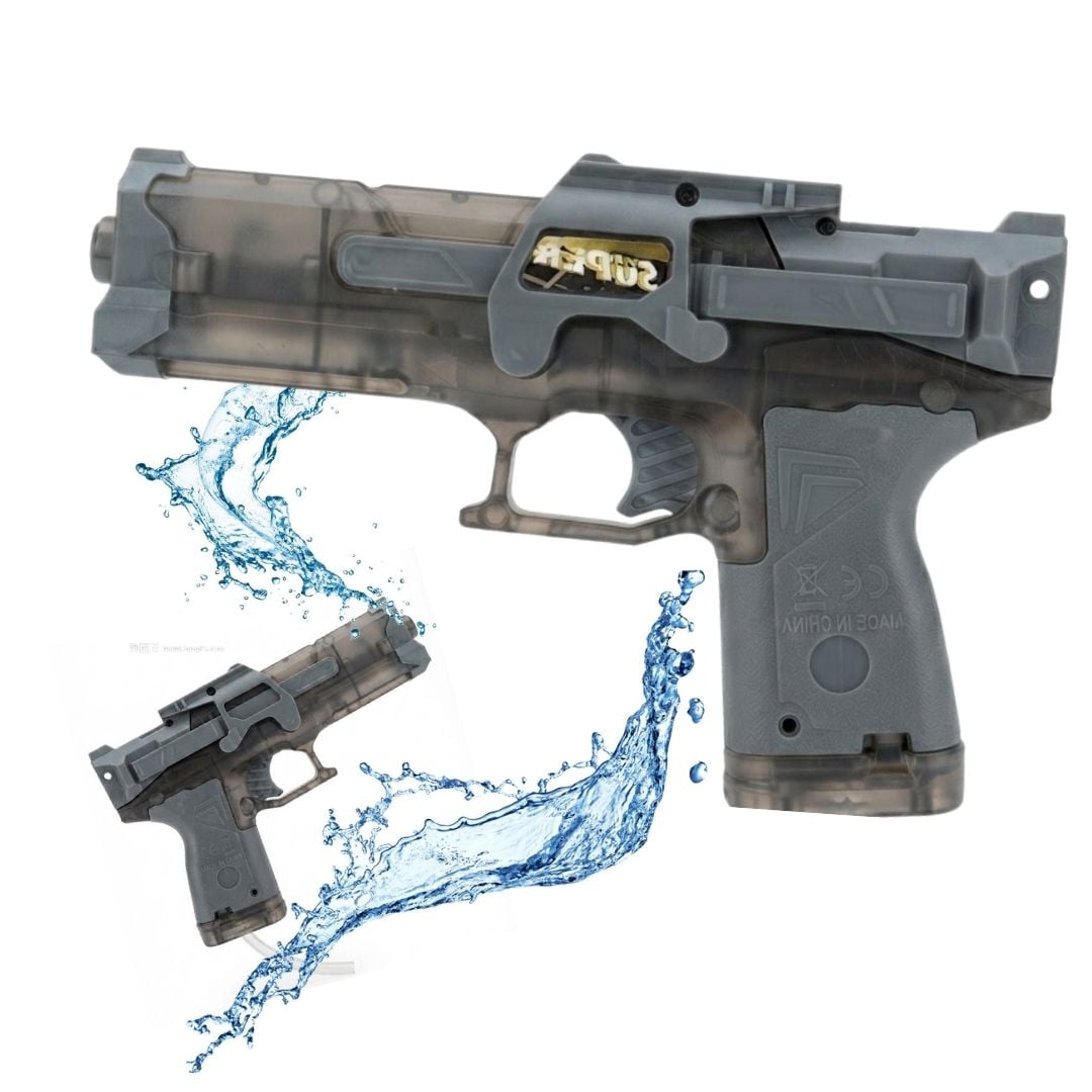 PISTOLA DE AGUA ELÉCTRICA RECARGABLE CON LUCES LED MULTICARGA - 1