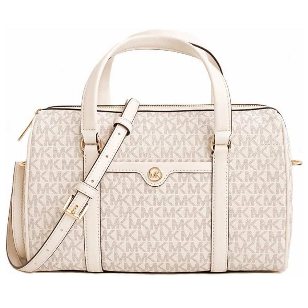 MICHAEL KORS BAUL MEDIANO CREMA MONOGRAMA CON ASA CROSSBODY - 1