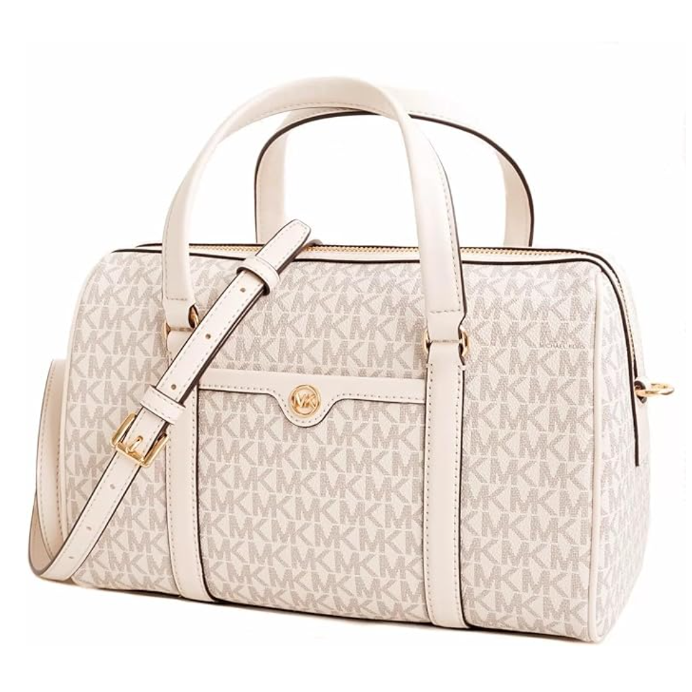 MICHAEL KORS BAUL MEDIANO CREMA MONOGRAMA CON ASA CROSSBODY - 2