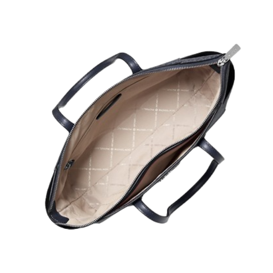 MICHAEL KORS BOLSO TOTE MARILYN MEDIANO AZUL MONOGRAM - 2