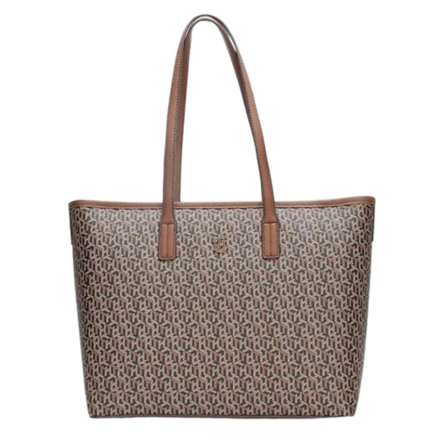 TOMMY HILFIGER BOLSO TOTE MARRÓN - 1
