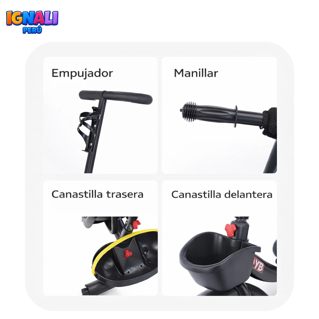 TRICICLO MULFITUNCIONAL PARA NIÑOS - 6