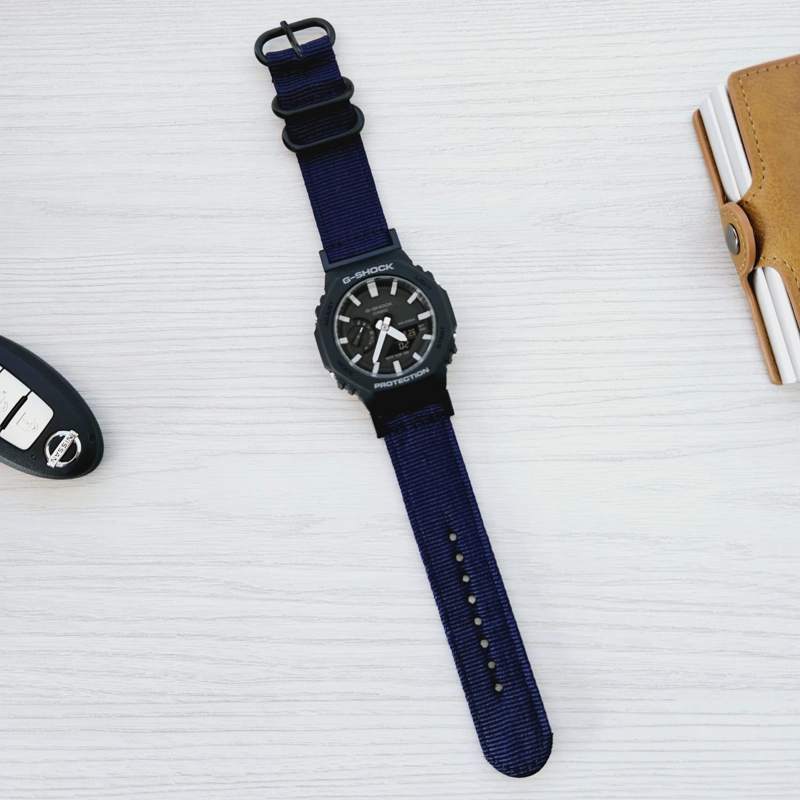 CORREA NYLON PARA CASIO G-SHOCK GA-2100 - AZUL - 1