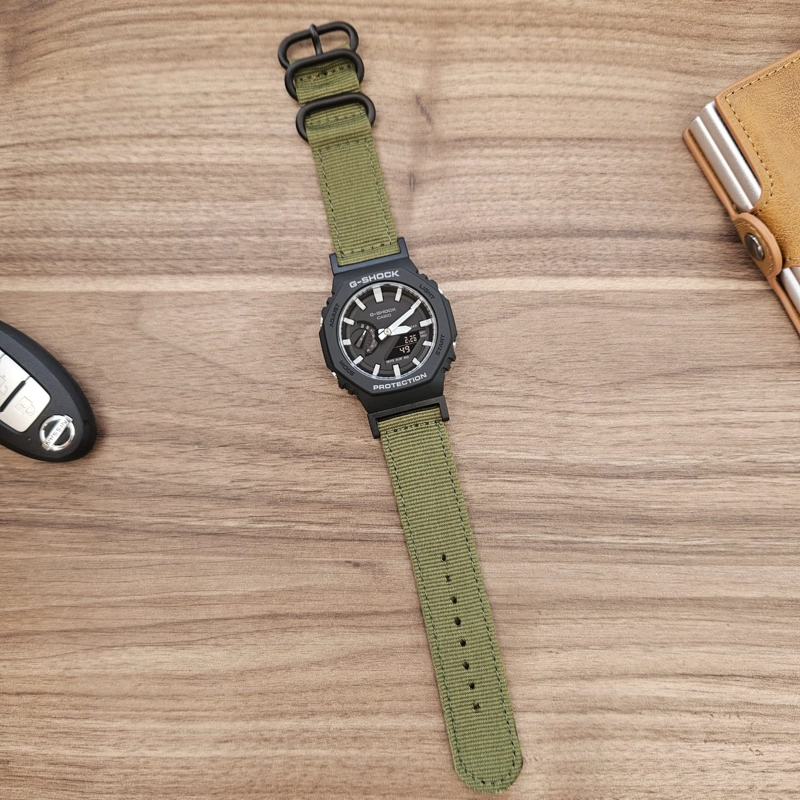 CORREA NYLON PARA CASIO G-SHOCK GA-2100 - VERDE - 5